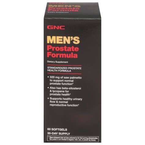 gnc men s prostate formula softgels 60 ct harris teeter