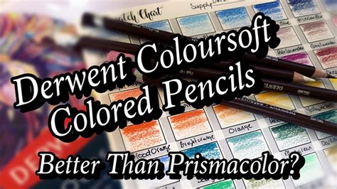 Derwent Coloursoft Colored Pencils Unboxing Swatching And Blending