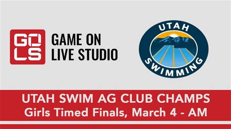 Utah Swim Ag Championships March 4 Am Girls Timed Finals Youtube
