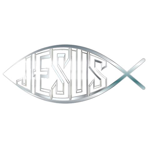 Jesus Fish Silver No Background Free Svg