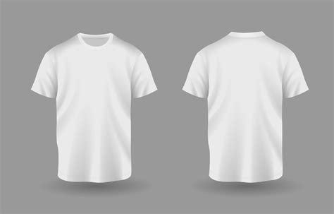 White T Shirt Mock Up Vector Art Icons And Graphics For Free Download