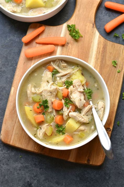 High fiber diets are most often used to help a cat lose weight or if a cat is having problems with constipation. Healthy Chicken Pot Pie Soup {Low Cal, GF, Paleo} - Skinny ...