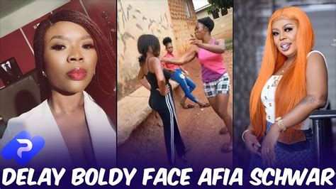 delay finally walks up to afia schwar s yard to face her youtube