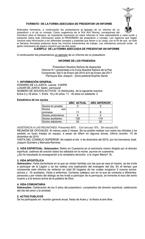 Modelo De Informe Gerencial En Word