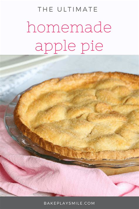 My grandmother barb makes amazing homemade apple pies! Easy Apple Pie (winter warmer recipe!) - Bake Play Smile