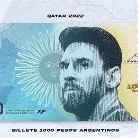 Messi’s Face On 1000 Pesos Messi S Pic Lionel Messi