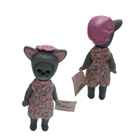 Poseable Big Bad Granny Wolf Dressed As Little Red Riding Hood Doll