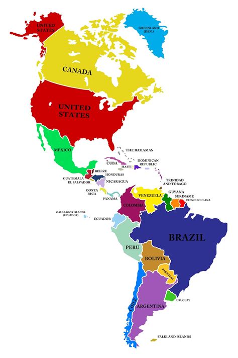 North america is a continent entirely within the northern hemisphere and almost all within the western hemisphere. BANCO DE IMÁGENES GRATIS: Mapa de América (Incluye América ...
