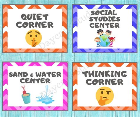 Daycare Center Signschildcare Printable Signs For Preschool Etsy