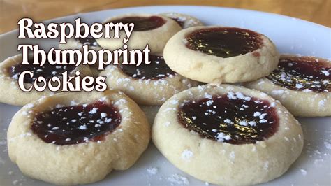 Raspberry Thumbprint Cookies Youtube