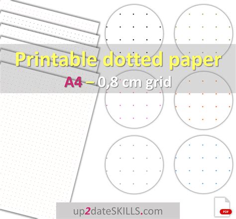 Free Printable Dot Grid Paper Printable Dot Paper Quarter Inch Dotted