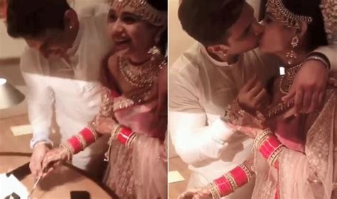 yuvika chaudhary prince narula share their first romantic kiss after wedding proving that one