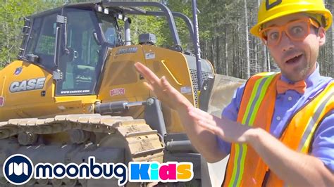 Blippi Learns About Bulldozers Learn Abc 123 Moonbug Kids