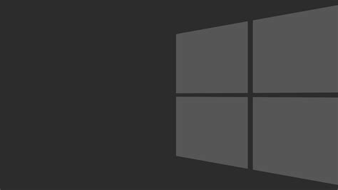 Logo Minimalist Windows 10 Light Black Background Hd Windows Wallpapers
