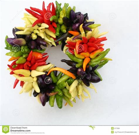 Chili Pepper Wreath Stuffed Peppers Wreaths Food Bouquet