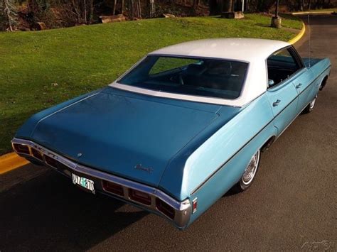 1969 Chevrolet Impala Azure Turquoise 4 Door 350 V8 Automatic Ps Pb