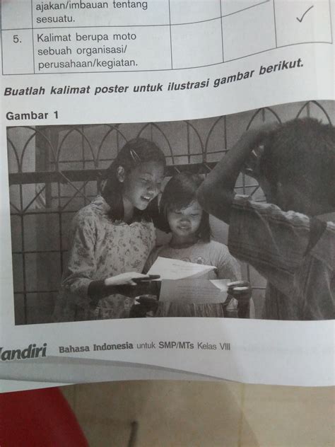 Kalimat Poster Yang Sesuai Dengan Ilustrasi - Data Dikdasmen