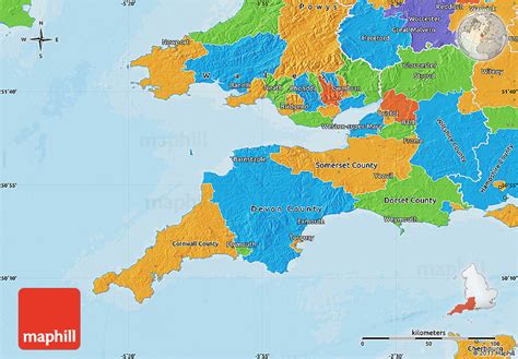 Political Map Of South West