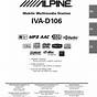 Alpine Iva C800 Owner's Manual