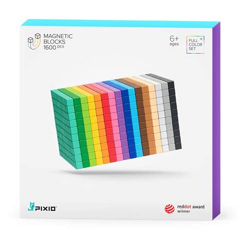 Pixio Design Series Pixio 1600 Magnetic Blocks In 16 Colors Free App