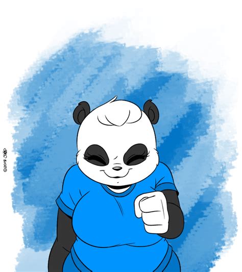 281726 Safe Artistjoaoppereiraus Oc Ocsueli Character Bear Mammal Panda Anthro 2d