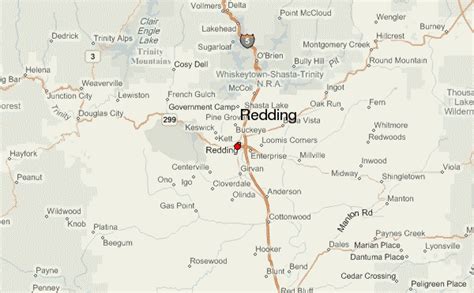 Redding California Map Topographic Map Of Usa With States