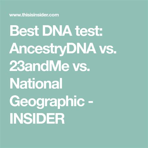 Ive Taken Ancestrydna 23andme And National Geographic Genetics Tests