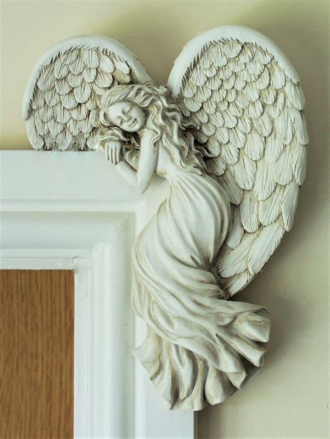 Buy Door Frame Angel Wall Sculpture Vintage Style Shabby Chic Angelic