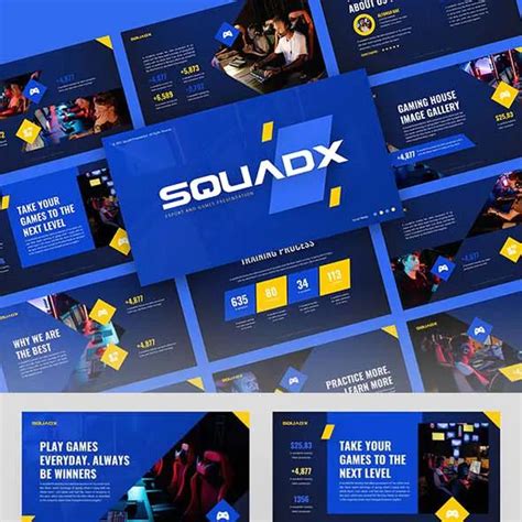 Squadx Esport And Games Powerpoint Template In 2022 Powerpoint