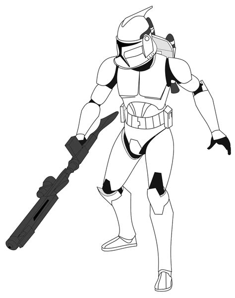 Star Wars Clone Trooper Drawing Free Download On Clipartmag