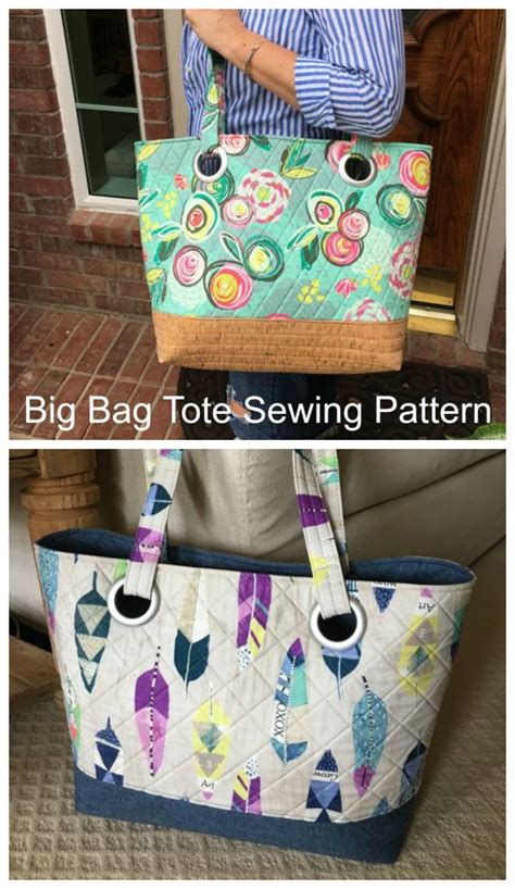 The Big Bag Tote Sewing Pattern Sew Modern Bags