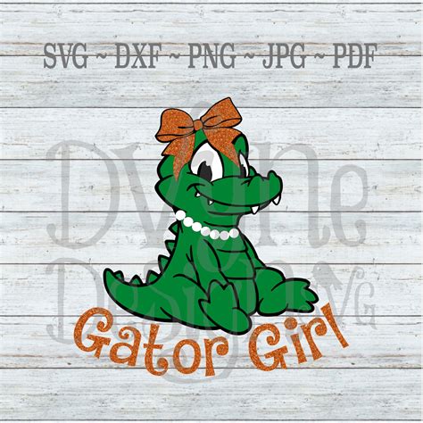 Florida Gator Girl Svg Florida Gators Svg Gator Girl Vinyl Etsy
