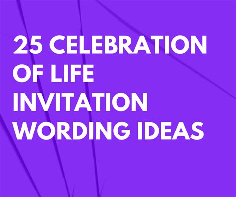 Graduation is the most memorable moment for every family, whether it is the graduating student or the parent of it is a dream come true to be able to announce my graduation. 50 Celebration of Life Invitation Wording Ideas for Memorial after Death | FutureofWorking.com