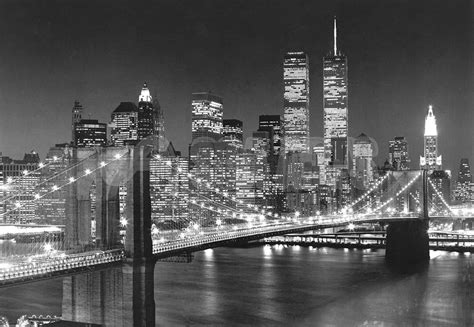 Black And White New York Skyline Citescape And Streetscape Photograph