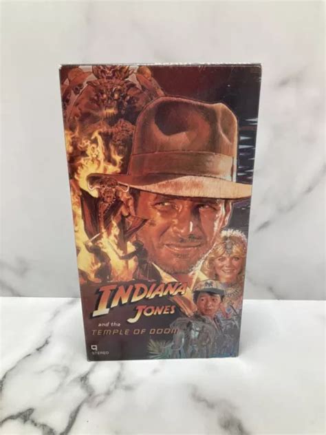 INDIANA JONES AND The Temple Of Doom VHS Paramount Home Video Black