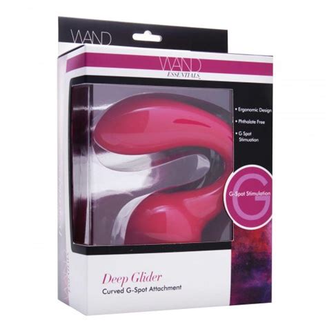 Hitachi Deep Glider Magic Wand Essentials Massager Attachment Tpr Pink