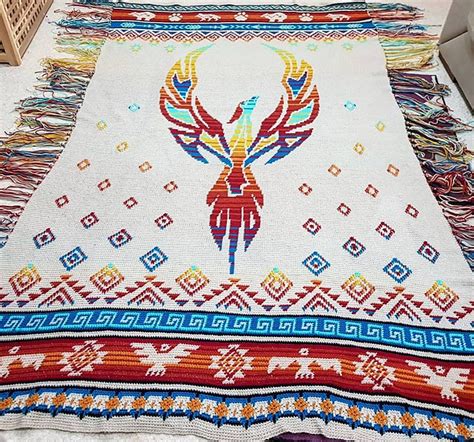 Phoenix Rising Blanket Free Crochet Pattern Dailycrochetideas