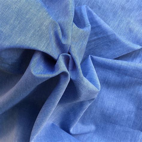 58 100 Pima Cotton Chambray Voile Baby Blue Light Woven Fabric By The