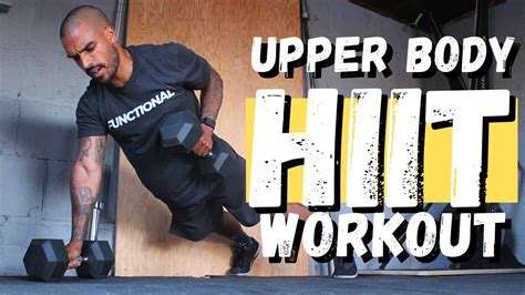 Brutal Minute Upper Body Hiit Dumbbell Workout Follow Along Youtube