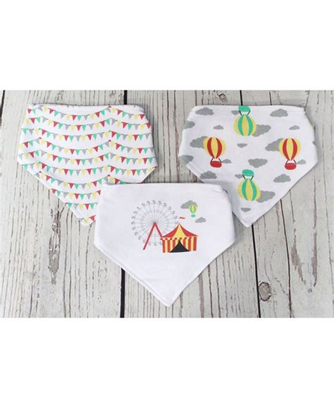 Jesse And Lulu 3 Stories Trading Jesse Lulu Infant 3 Pack Bandana Bibs Circus Macys