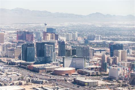 Panorama Of Las Vegas Nevada Usa At Daytime Editorial Image Image