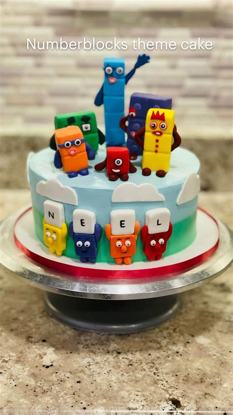 Numberblocks Theme Cake Themed Cakes Funny Birthday Cakes Cake