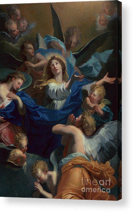 The Assumption Of The Virgin By Jouvenet Acrylic Print By Jean Baptiste