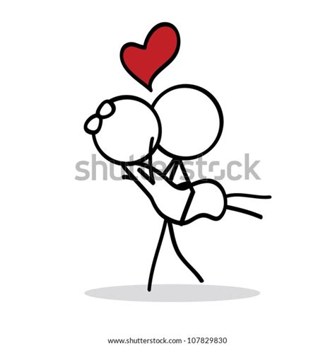 Stick Figure Iconssymbol Stick Figure Love Stock Vector Royalty Free