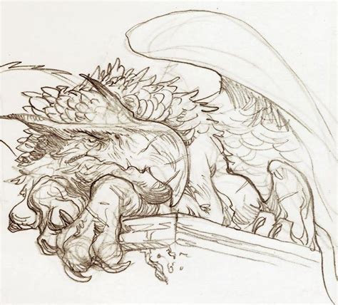 Justin Gerard Gryphonsketch Sketches Art Tolkien Art