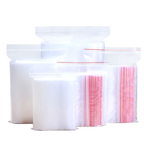 Cookware Dining And Bar 100pcs Small Jewelry Zip Lock Plastic Clear Bags