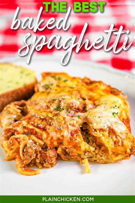 Easy Baked Spaghetti Recipe Diary