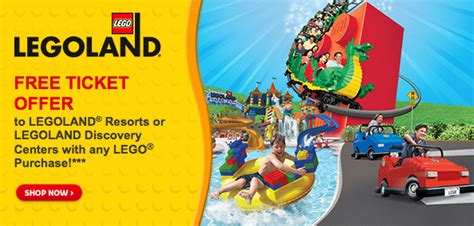 Lego Store Buy 1 Get 1 Free Legoland Ticket Voucher With Any Lego Purchase