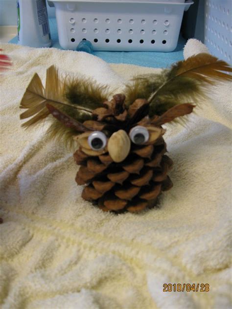 Craft Pine Cone Owls