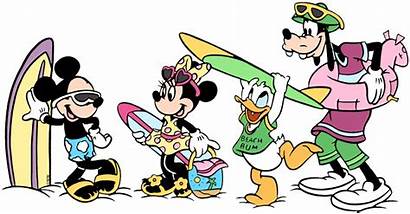 Mickey Mouse Summer Clipart Beach Minnie Disney